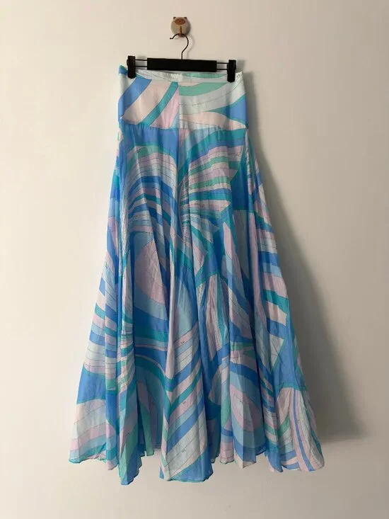 NWOT !Pucci Iride cotton maxi skirt - Picture 3 of 10